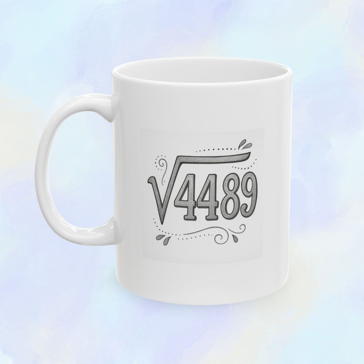 Funny Math '6-7' Ceramic Mug — Humorous Coffee Cup for Math Lovers (11oz)