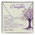 Custom Name Necklace - to Daughter, Love Mom