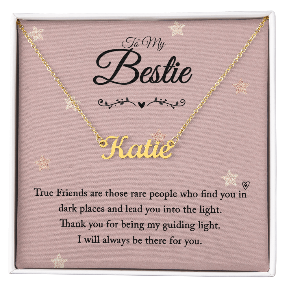 Custom Name Necklace - from your Bestie - Best Friend