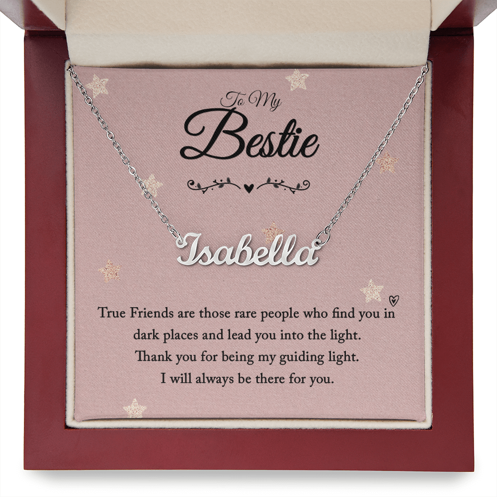 Custom Name Necklace - from your Bestie - Best Friend