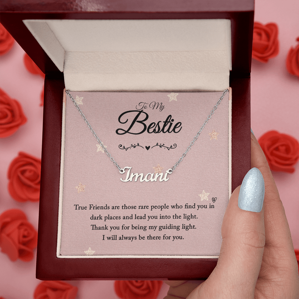Custom Name Necklace - from your Bestie - Best Friend