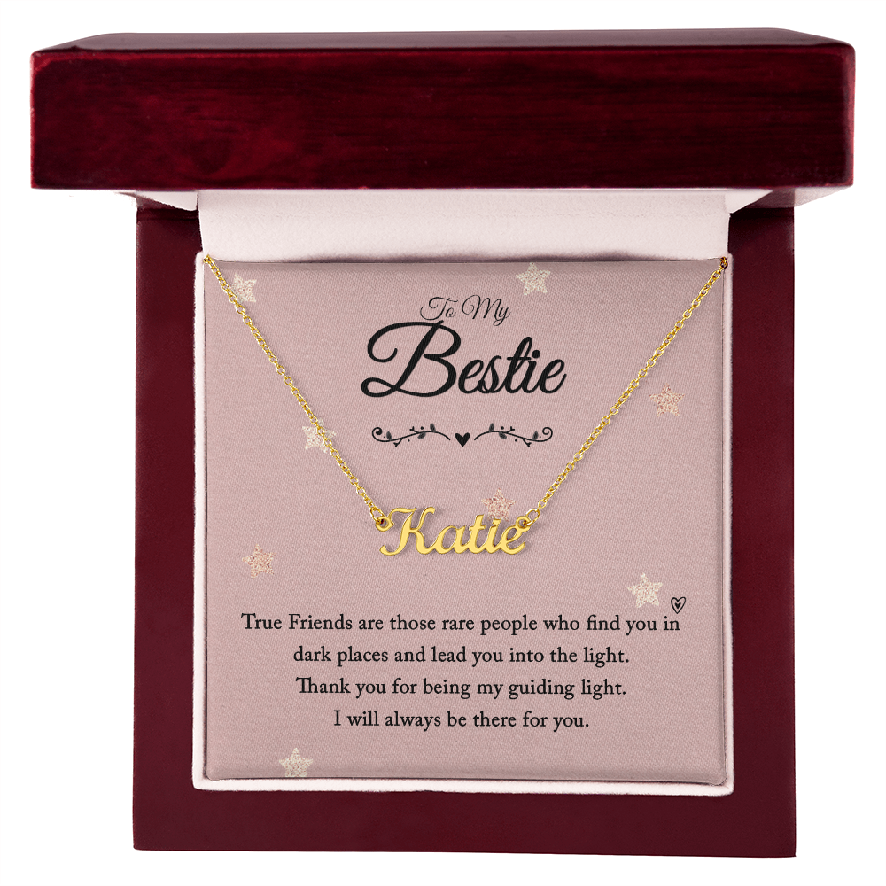 Custom Name Necklace - from your Bestie - Best Friend